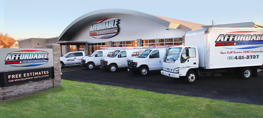 affordable heating - building and service trucks